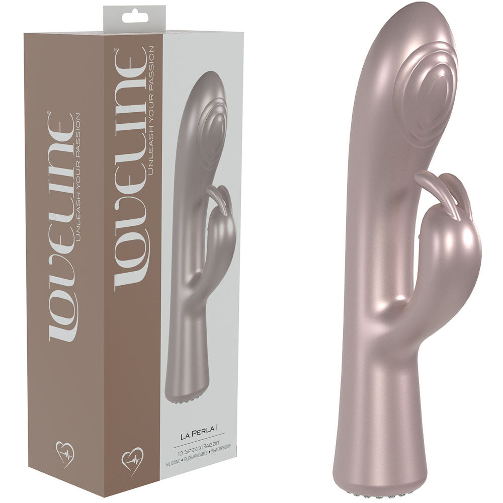 LOVELINE La Perla I - Pearlescent Pink 19.2cm USB Rechargeable Rabbit Vibrator