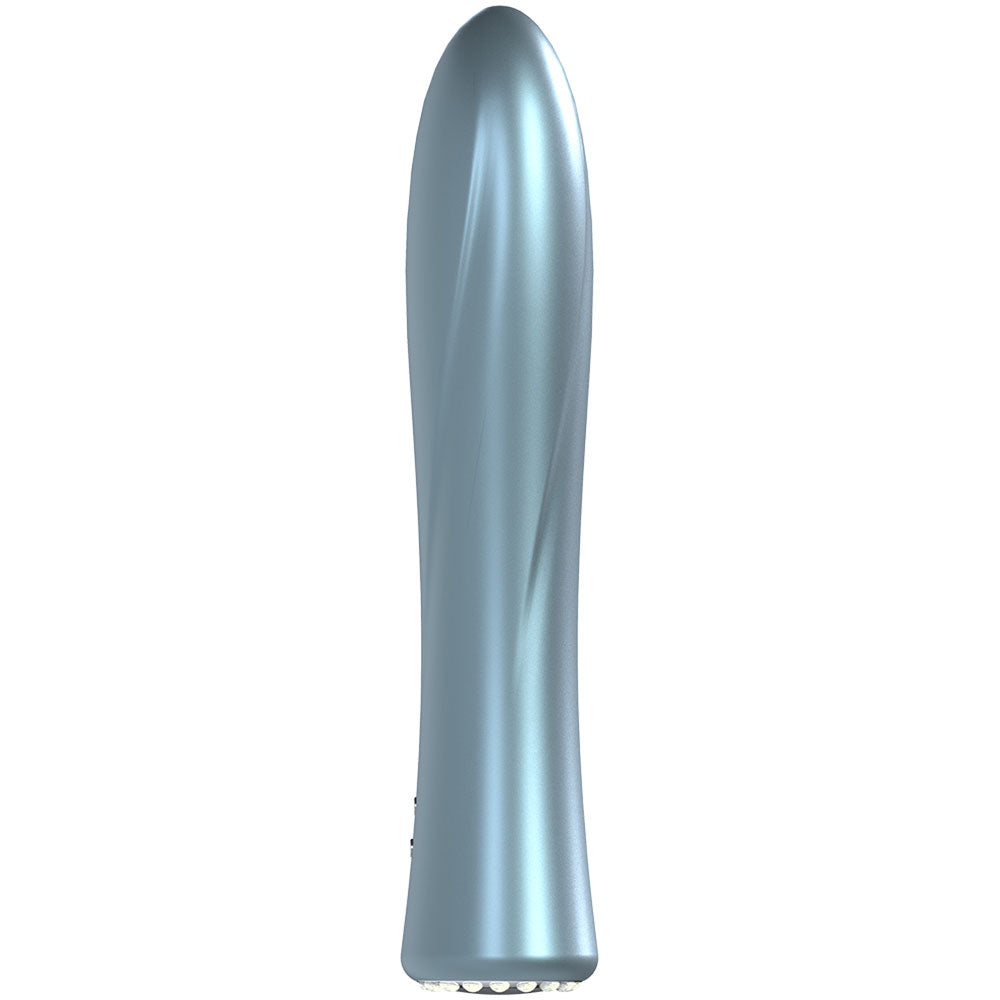 LOVELINE La Perla II - Pearlescent Blue 19.2cm USB Rechargeable Vibrator