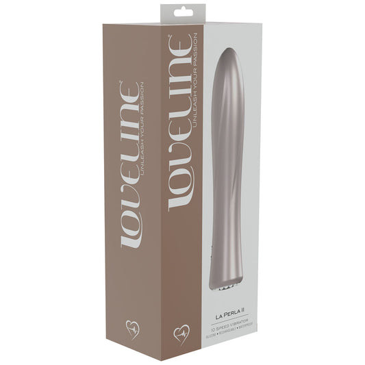 LOVELINE La Perla II - Pearlescent Pink 19.2cm USB Rechargeable Vibrator