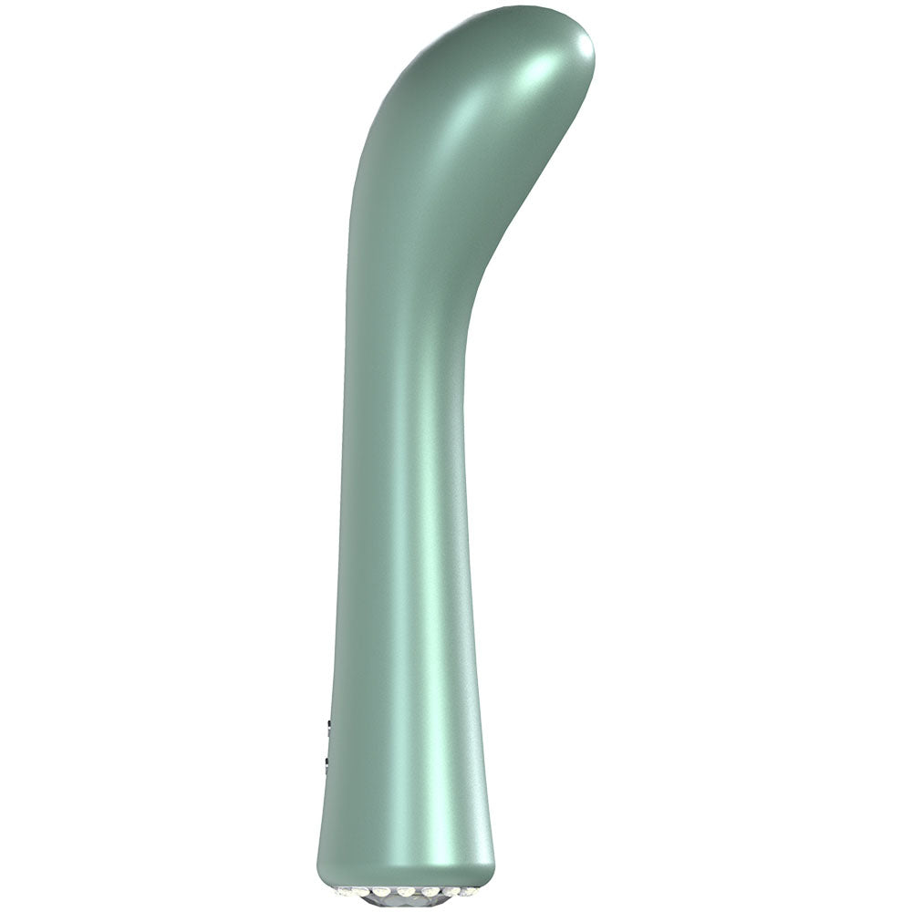 LOVELINE La Perla III - Pearlescent Green 19.2cm USB Rechargeable Vibrator