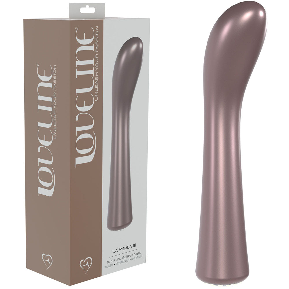 LOVELINE La Perla III - Pearlescent Pink 19.2cm USB Rechargeable Vibrator