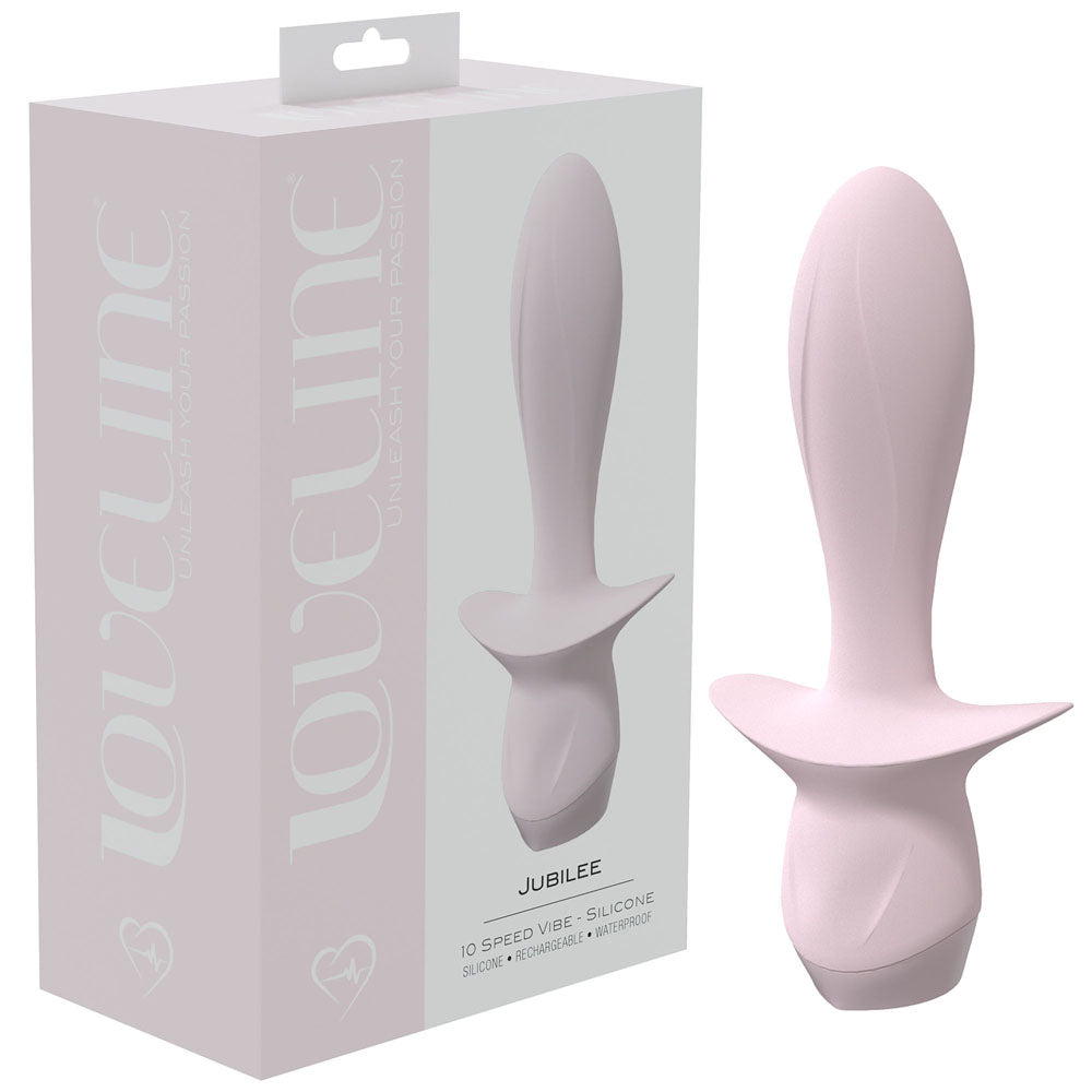 LOVELINE Jubilee - Pink 13.5cm USB Rechargeable Vibrating Anal Plug