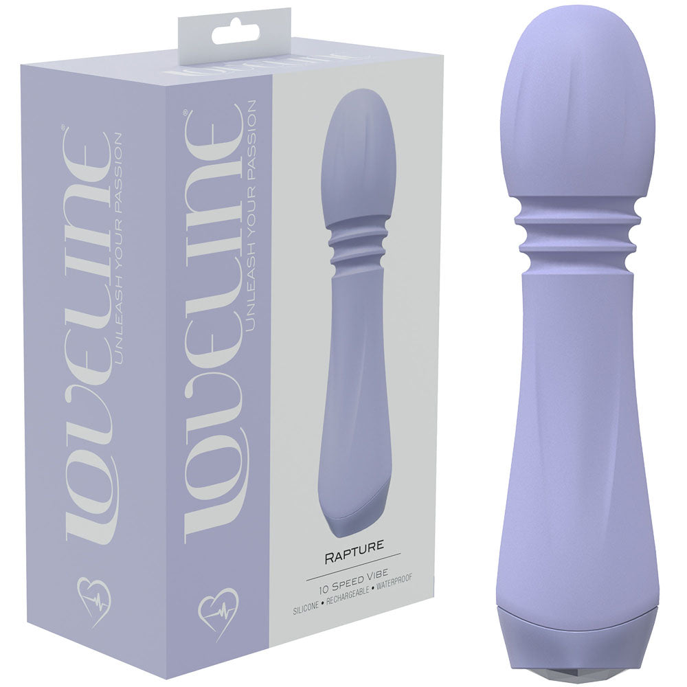 LOVELINE Rapture - Lavender 13.5cm USB Rechargeable Massage Wand Vibrator