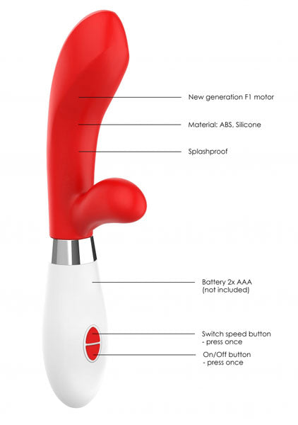 Shots Toys | Lumo Achilles Ultra Soft Silicone 10 Speeds Rechargeable Vibrator Red