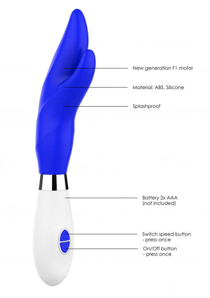 Shots Toys | Lumo Athos Ultra Soft Silicone 10 Speeds Rechargeable Vibrator Royal Blue