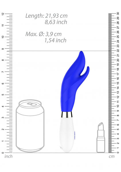 Shots Toys | Lumo Athos Ultra Soft Silicone 10 Speeds Rechargeable Vibrator Royal Blue