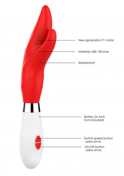 Shots Toys | Lumo Athos Ultra Soft Silicone 10 Speeds Rechargeable Vibrator Red