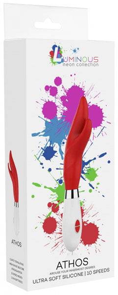 Shots Toys | Lumo Athos Ultra Soft Silicone 10 Speeds Rechargeable Vibrator Red