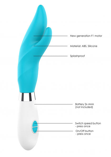 Shots Toys | Lumo Athos Ultra Soft Silicone 10 Speeds Rechargeable Vibrator Turqiose