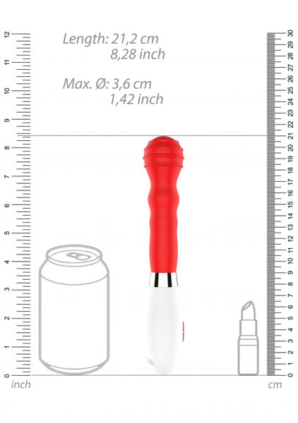 Shots Toys | Lumo Alida Ultra Soft Silicone 10 Speeds Rechargeable Vibrator Red