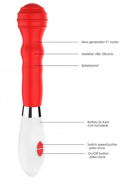 Shots Toys | Lumo Alida Ultra Soft Silicone 10 Speeds Rechargeable Vibrator Red