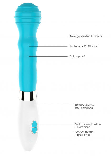 Shots Toys | Lumo Alida Ultra Soft Silicone 10 Speeds Rechargeable Vibrator Turqiose