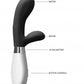 Shots Toys | Luna Achilles 10 Speed Vibe Vibrator Black