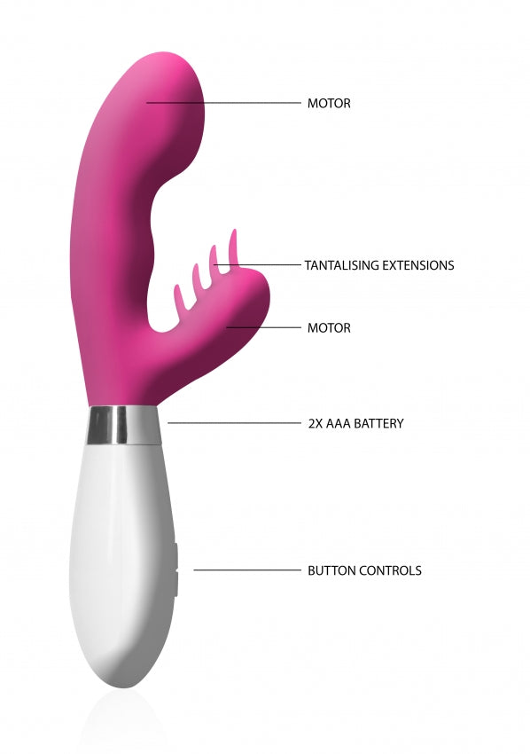 Shots Toys | Luna Ares 10 Speed G-Spot Rabbit Vibe Vibrator Pink