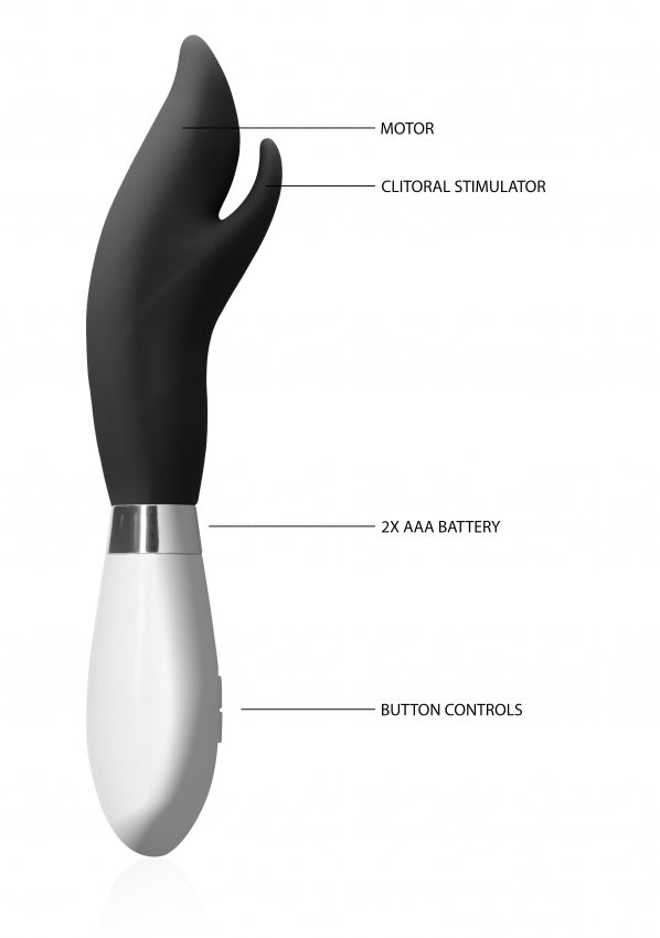 Shots Toys | Luna Athos 10 Speed Rabbit Vibe Vibrator Black