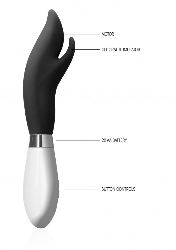 Shots Toys | Luna Athos 10 Speed Rabbit Vibe Vibrator Black