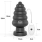 Lovetoy | King Sized 7" Vibrating Anal Cracker - Black 17.8cm XL Vibrating Butt Plug