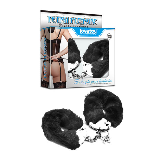 Lovetoy | Fetish Pleasure Fluffy Hand Cuffs Black