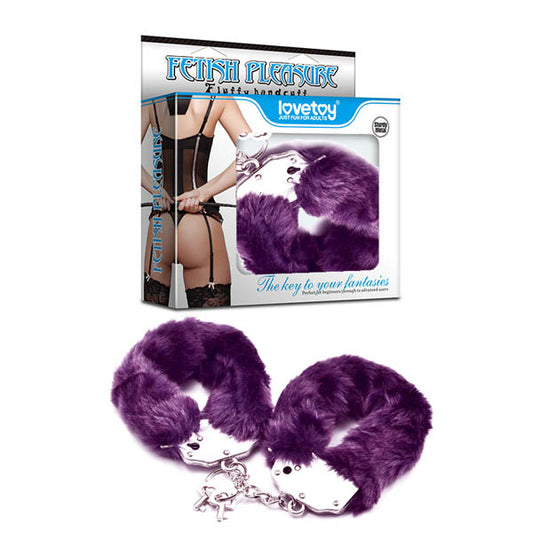 Lovetoy | Fetish Pleasure Fluffy Hand Cuffs Purple