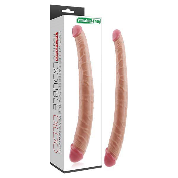 Lovetoy Lady-Killer Tapered Double Dildo Flesh 35.5cm (14") Double Dong