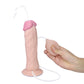 Lovetoy Cumming Softee Soft Ejaculation Cock 8.5" Flesh 21.6cm Squirting Dong