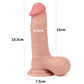 Lovetoy Sliding Skin Dual Layer Dong - Flesh 19.5cm (7.8") Dong with Flexible Skin