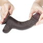 Lovetoy Sliding Skin Dual Layer Dong - Brown 17.8cm (7") Dong with Flexible Skin