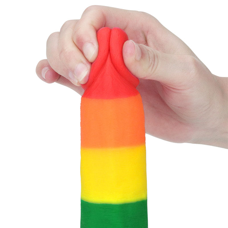 Lovetoy Prider 7.5" Dildo - Rainbow 19cm Dong w Suction