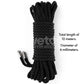 Lovetoy | Rebellion Reign Silky Bondage Rope - Black 10m