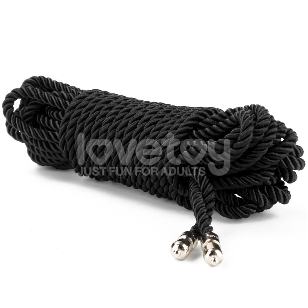 Lovetoy | Rebellion Reign Silky Bondage Rope - Black 10m