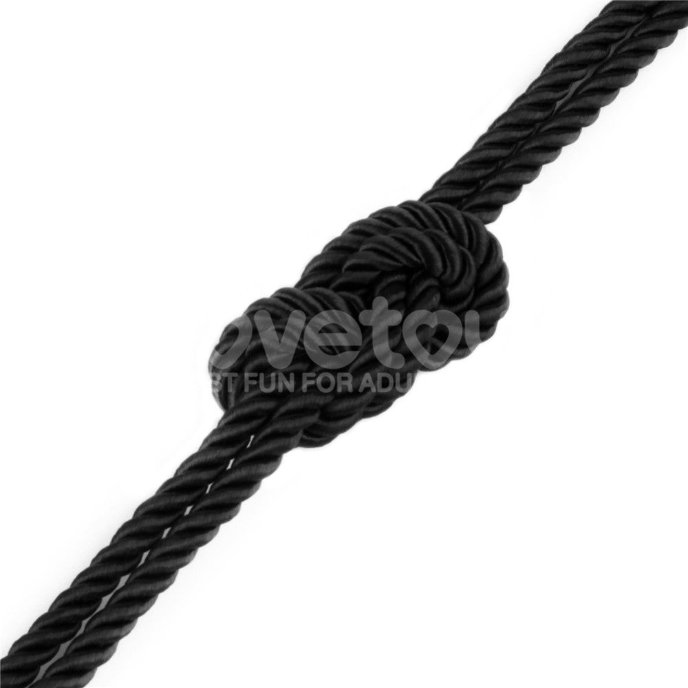 Lovetoy | Rebellion Reign Silky Bondage Rope - Black 10m