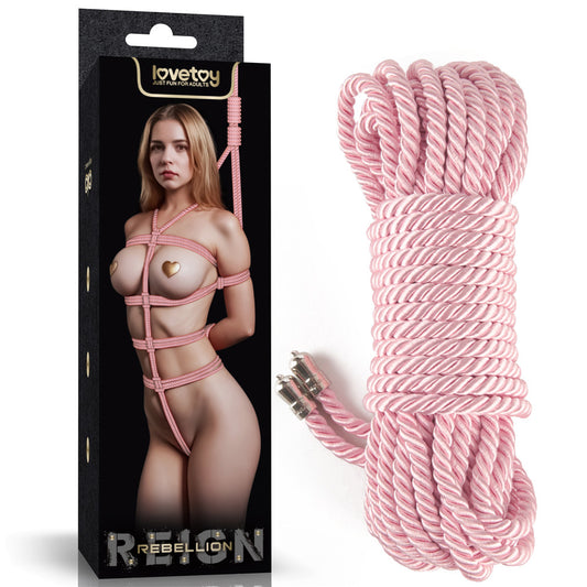 Lovetoy | Rebellion Reign Silky Bondage Rope - Pink 10m