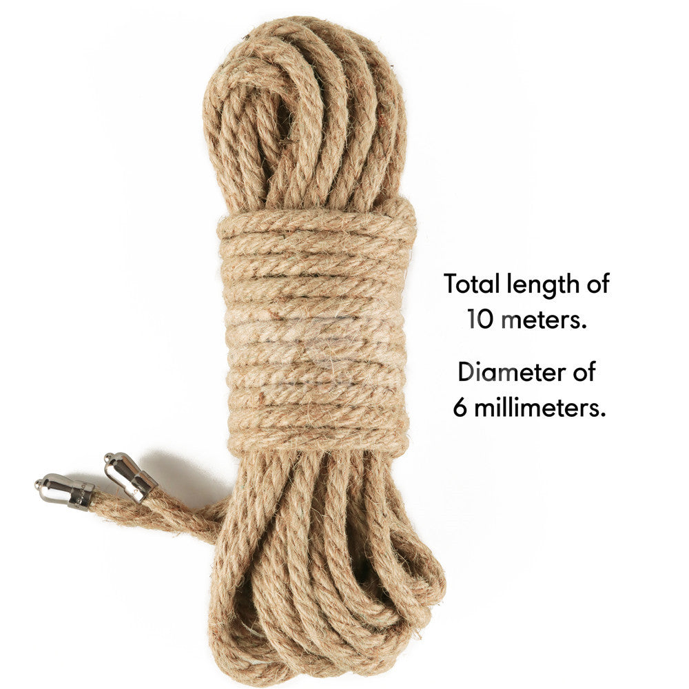 Lovetoy | Rebellion Reign Silky Bondage Rope - Hemp 10m