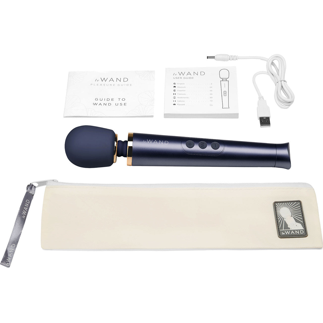 Le Wand Petite Rechargeable Vibrating Massager Navy