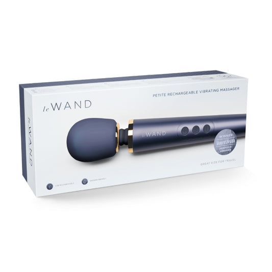 Le Wand Petite Rechargeable Vibrating Massager Navy