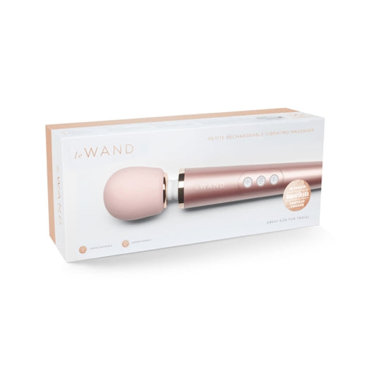 Le Wand Petite Rechargeable Vibrating Massager Rose Gold