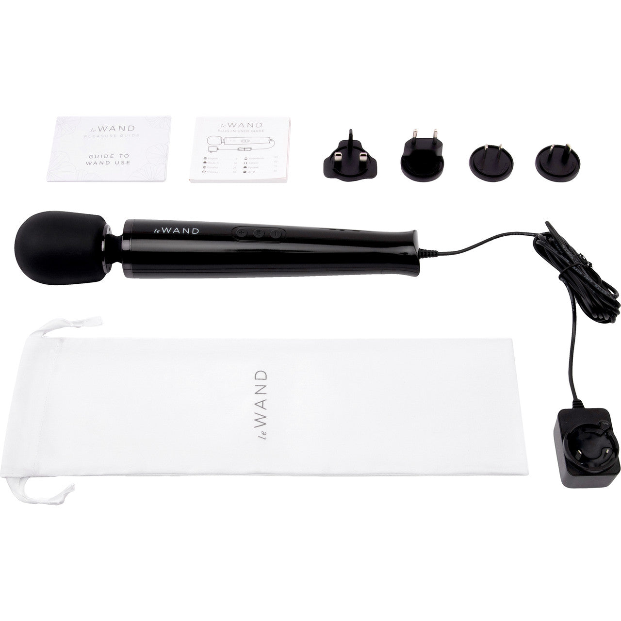 Le Wand Plug-In Vibrating Massager Black