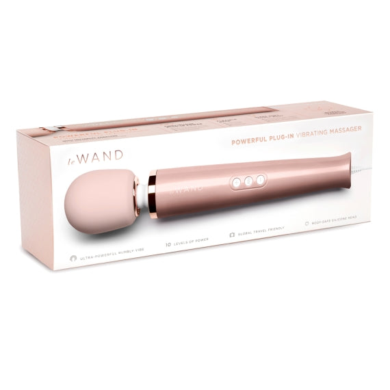 Le Wand Plug-In Vibrating Massager Rose Gold