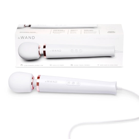 Le Wand Plug-In Vibrating Massager White