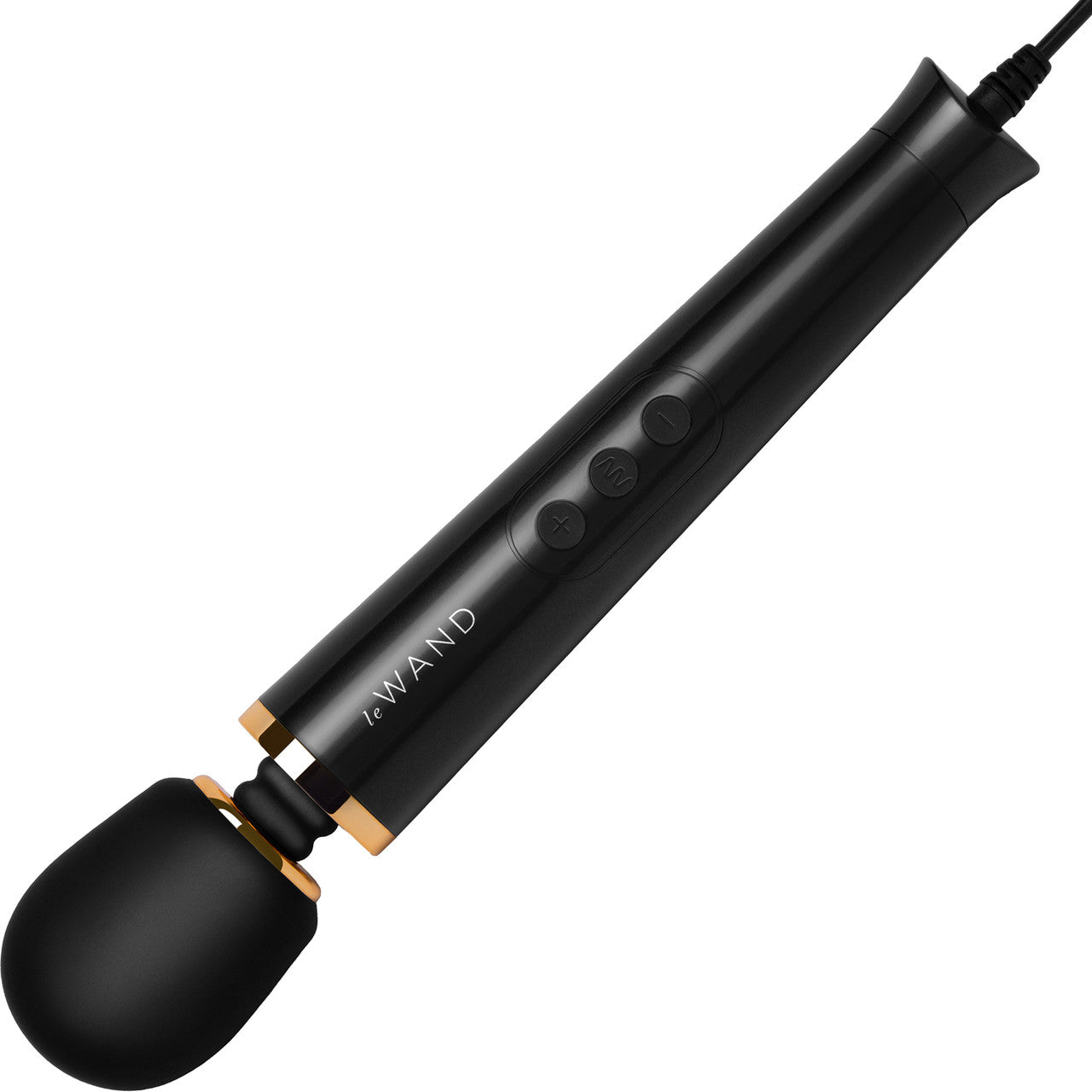 Le Wand Powerful Petite Plug-In Vibrating Massager Black