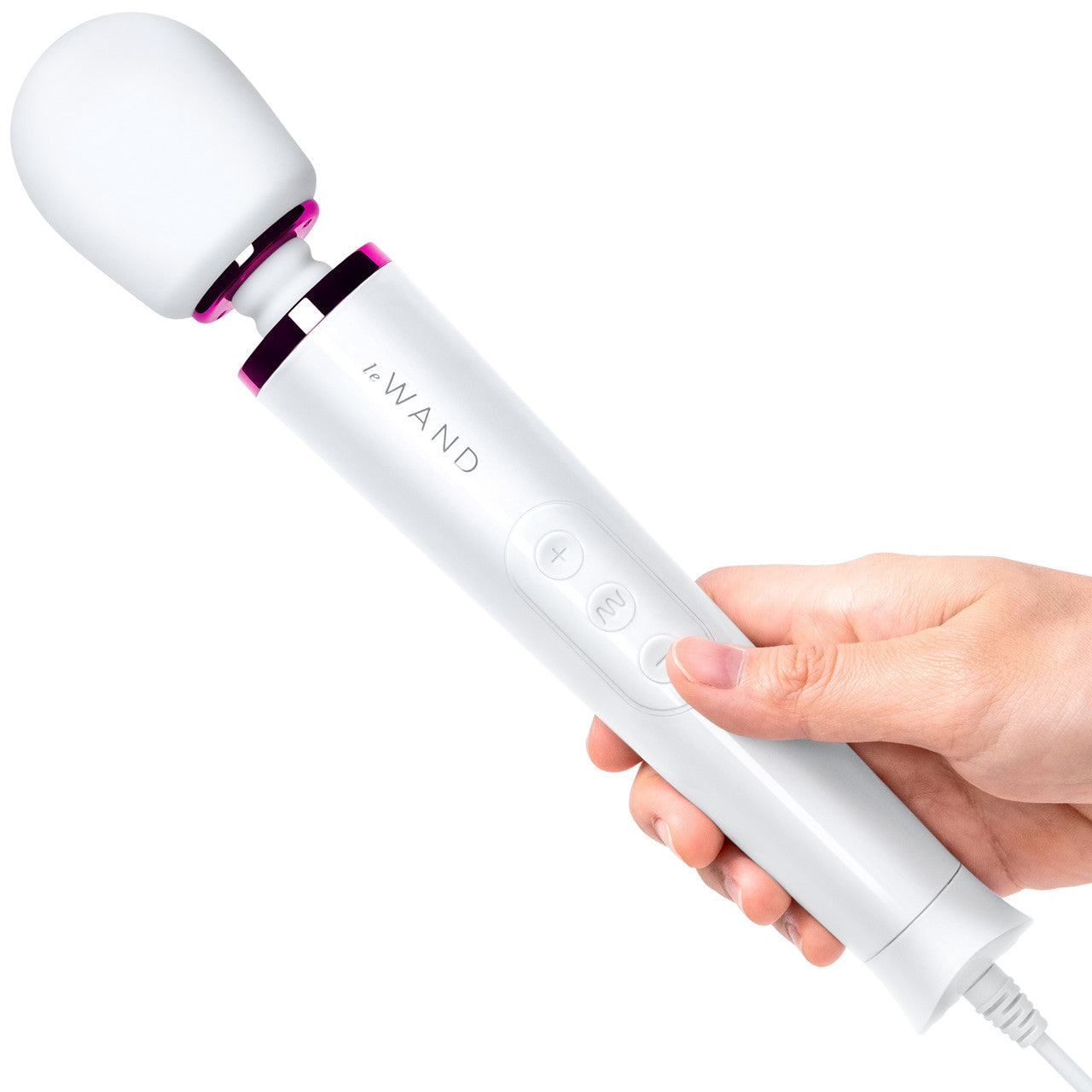 Le Wand Powerful Petite Plug-In Vibrating Massager White