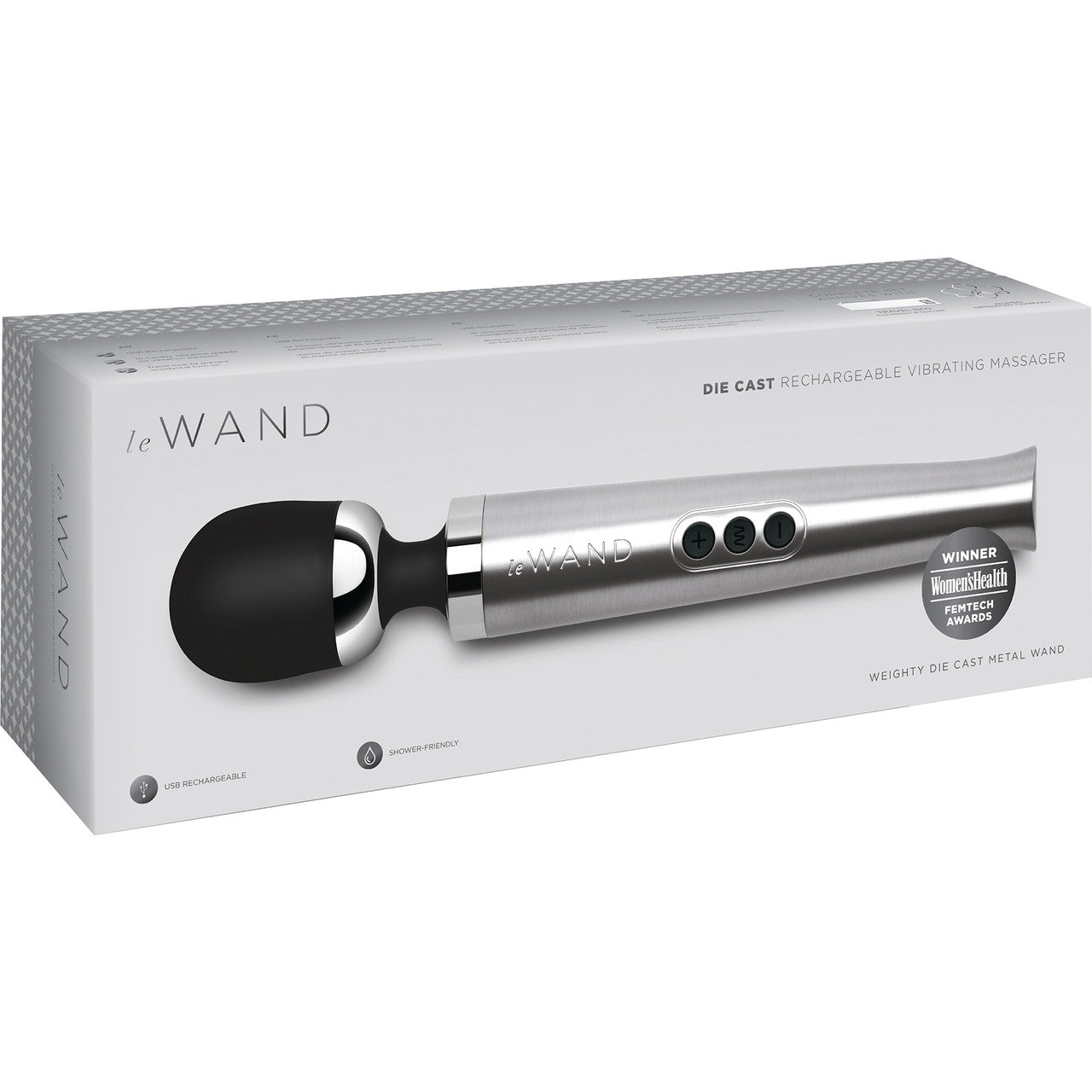 Le Wand Die Cast Rechargeable Massager Silver