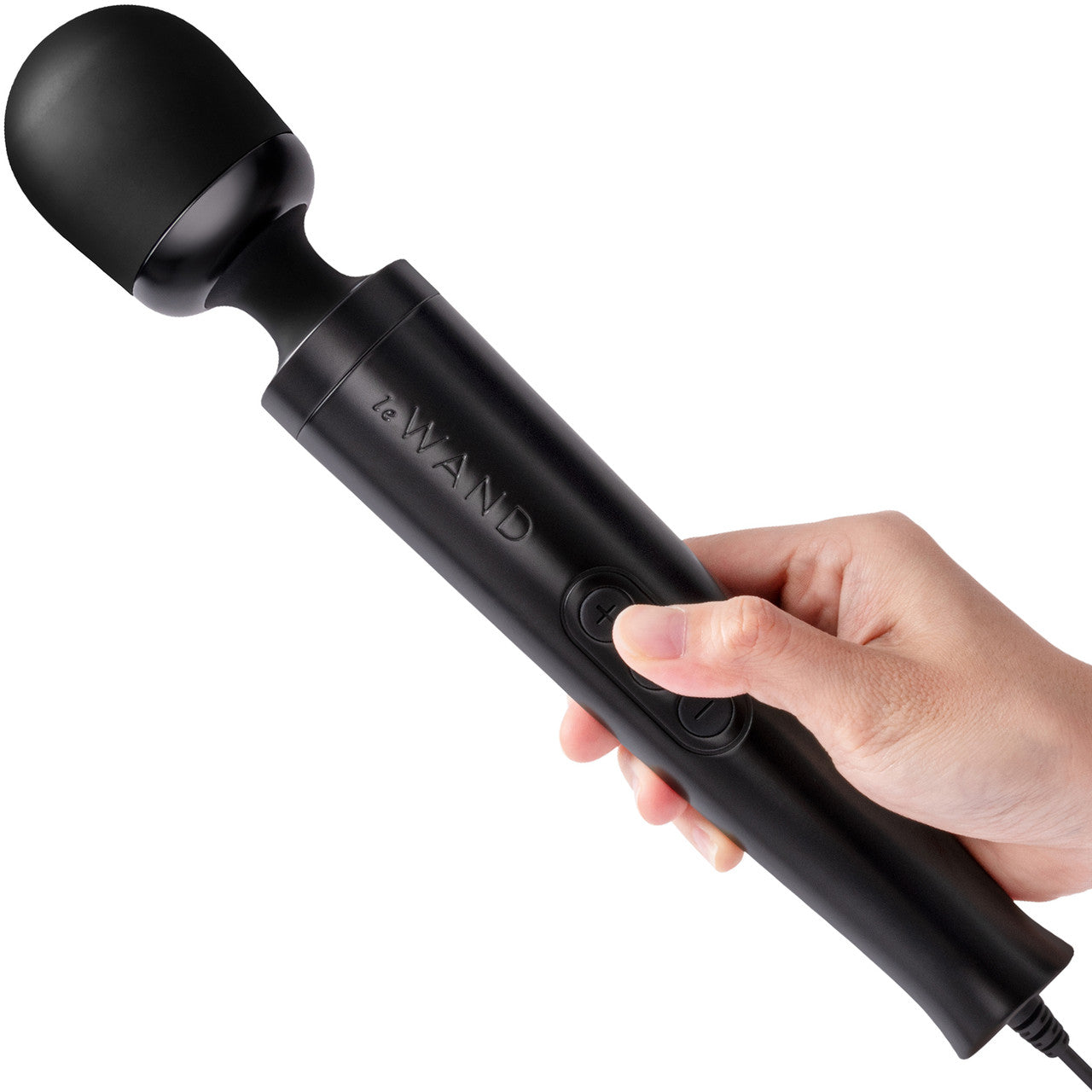 Le Wand Die Cast Plug-In Massager Black