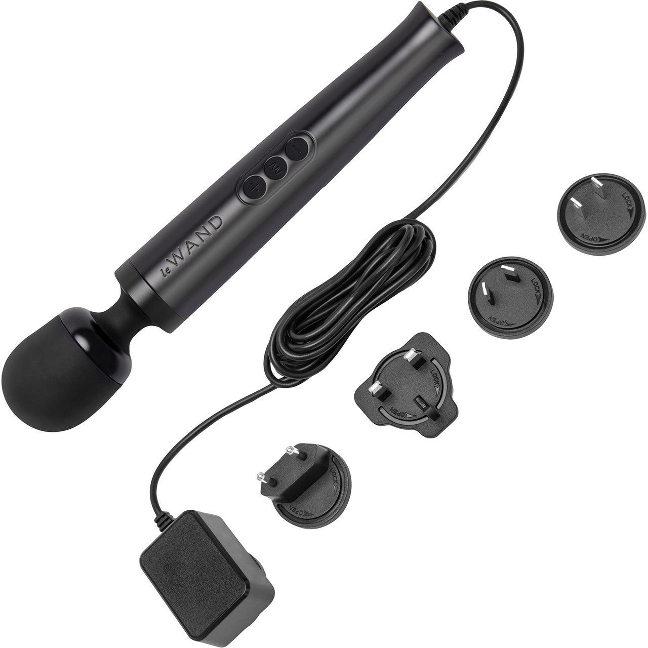 Le Wand Die Cast Plug-In Massager Black