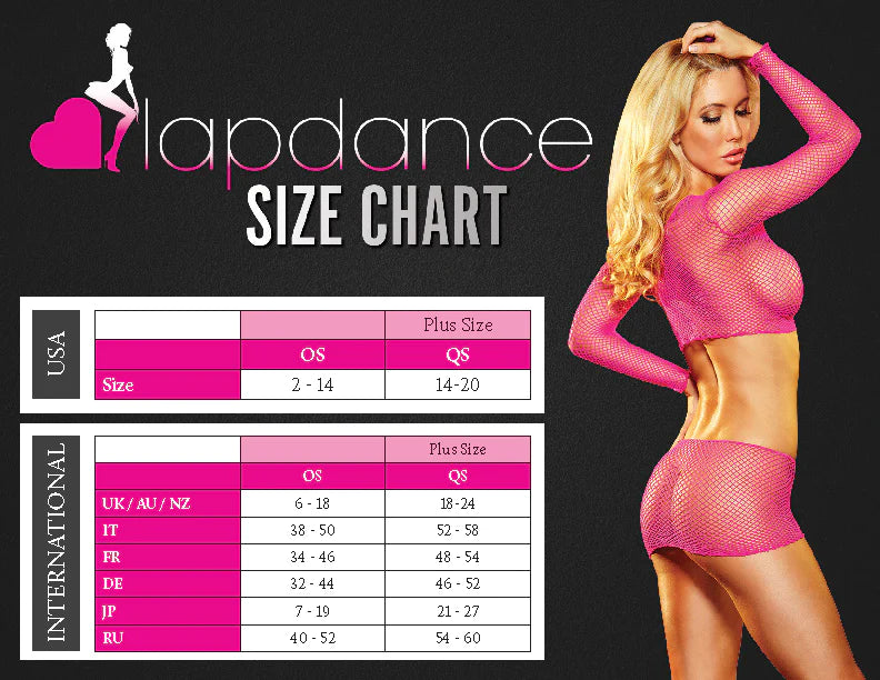 Lapdance Glow In The Dark Teddy Size OS