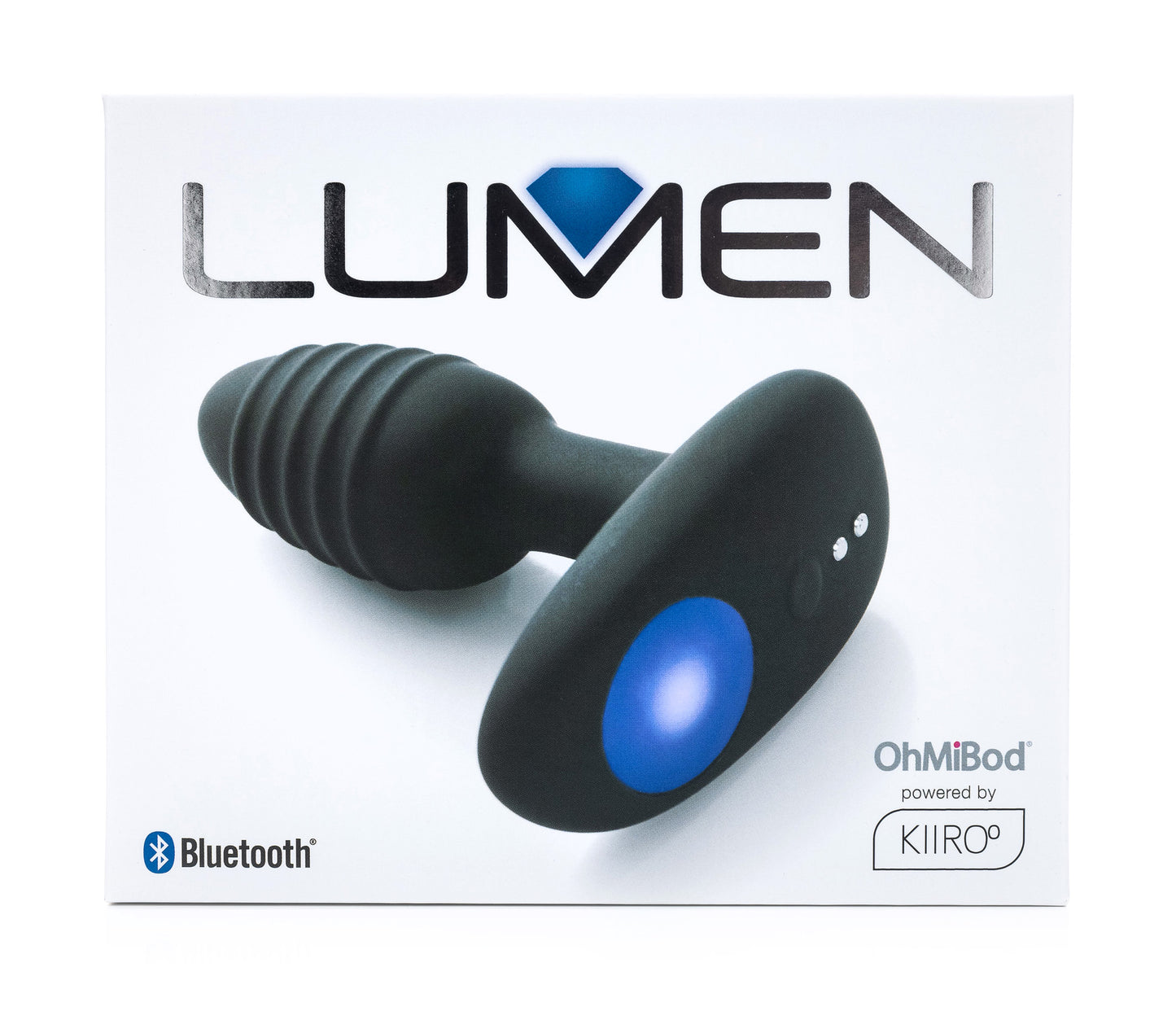 Kiiroo OhMiBod Lumen Black - Interactive Vibrating Butt Plug (App)