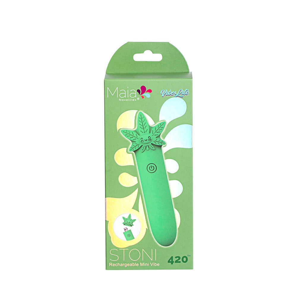 Maia Toys | Maia STONI 420 Green 11.1cm USB Rechargeable Bullet