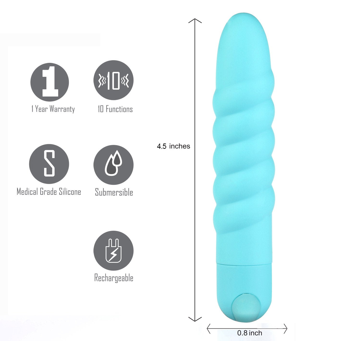 Maia Toys | Maia Lola Teal 11.5cm USB Rechargeable Vibrator