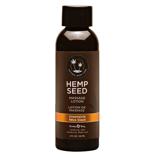 Earthly Body Hemp Seed Massage Lotion - Dreamsicle (Tangerine & Plum) 60ml