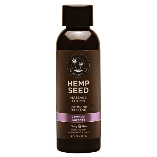 Earthly Body Hemp Seed Massage Lotion - Lavender 60ml